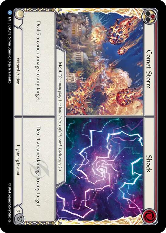 Comet Storm // Shock [OSC013] (Rosetta Oscilio Blitz Deck) | Good Games North