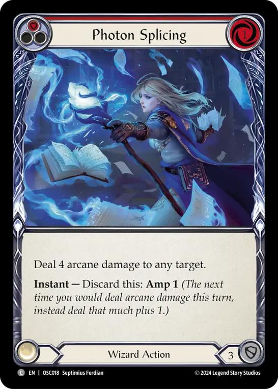 Photon Splicing (Red) [OSC018] (Rosetta Oscilio Blitz Deck) | Good Games North