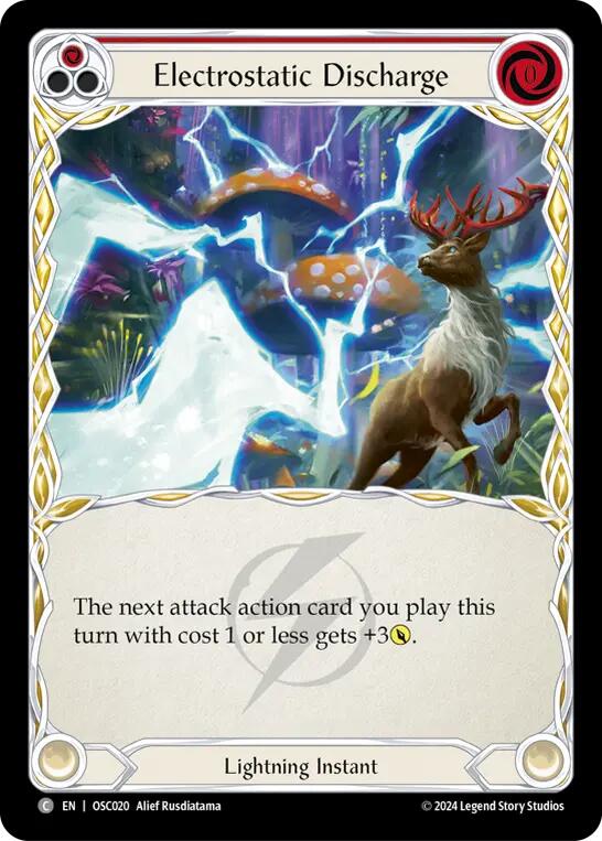 Electrostatic Discharge (Red) [OSC020] (Rosetta Oscilio Blitz Deck) | Good Games North
