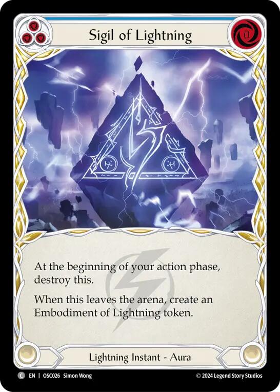 Sigil of Lightning [OSC026] (Rosetta Oscilio Blitz Deck) | Good Games North