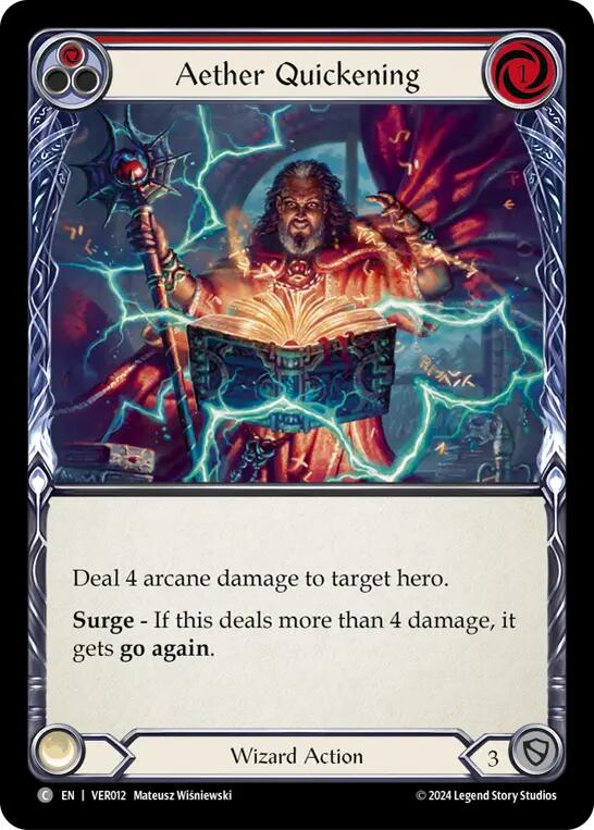 Aether Quickening (Red) [VER012] (Rosetta Verdance Blitz Deck) | Good Games North