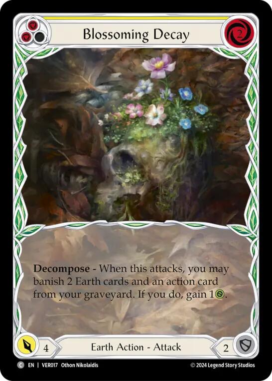 Blossoming Decay (Yellow) [VER017] (Rosetta Verdance Blitz Deck) | Good Games North