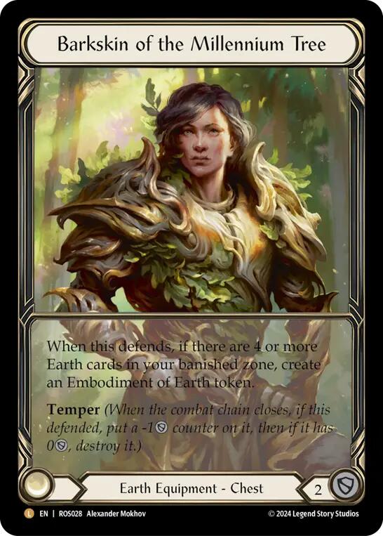 Barkskin of the Millennium Tree (Extended Art) [ROS028] (Rosetta)  Cold Foil | Good Games North