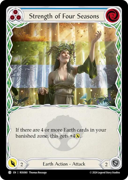 Strength of Four Seasons (Blue) [ROS060] (Rosetta)  Rainbow Foil | Good Games North