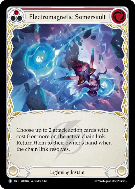 Electromagnetic Somersault (Red) [ROS085] (Rosetta)  Rainbow Foil | Good Games North