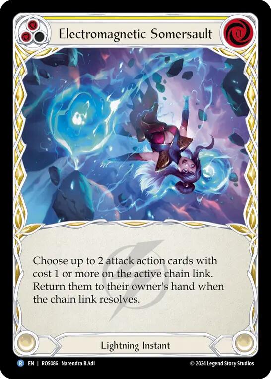 Electromagnetic Somersault (Yellow) [ROS086] (Rosetta)  Rainbow Foil | Good Games North