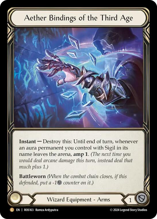 Aether Bindings of the Third Age [ROS163] (Rosetta)  Cold Foil | Good Games North