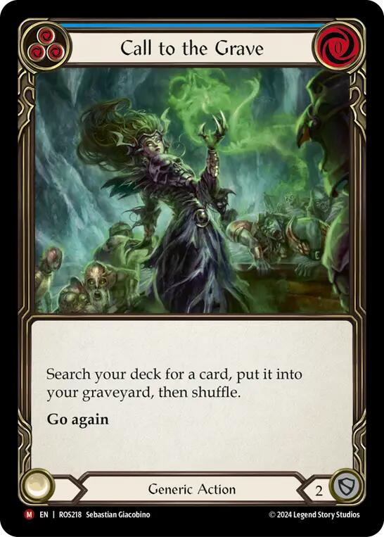 Call to the Grave [ROS218] (Rosetta)  Rainbow Foil | Good Games North