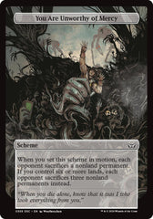 You Are Unworthy of Mercy (Full Art) [Duskmourn: Archenemy] | Good Games North