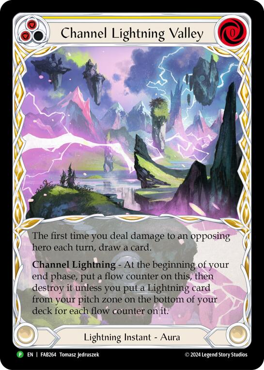 Channel Lightning Valley [FAB264] (Promo)  Cold Foil | Good Games North