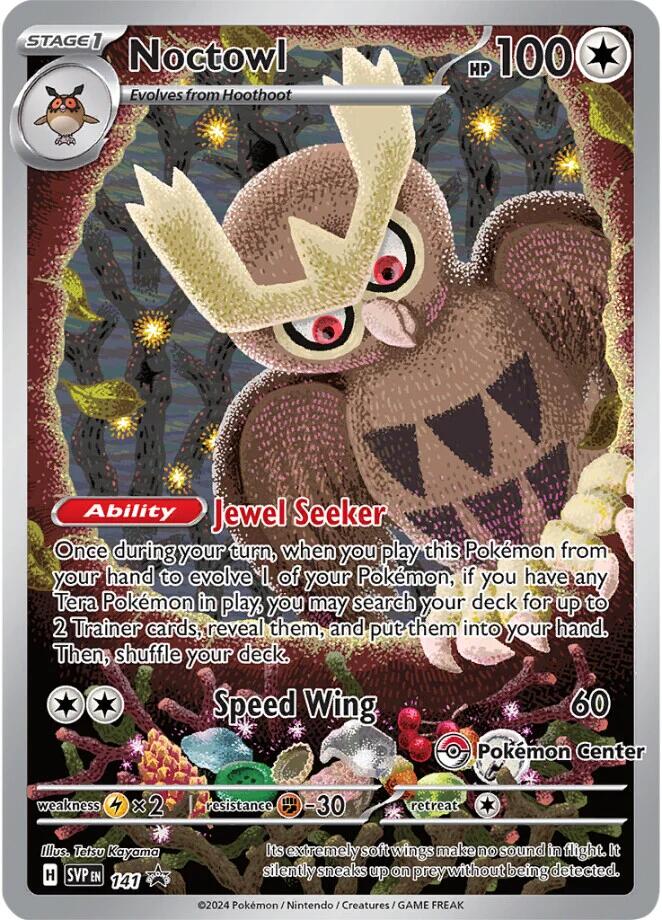 Noctowl (141) (Pokemon Center Exclusive) [Scarlet & Violet: Black Star Promos] | Good Games North