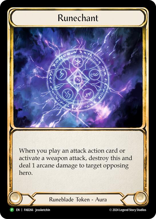 Runechant (Lightning) [FAB266] (Promo)  Rainbow Foil | Good Games North