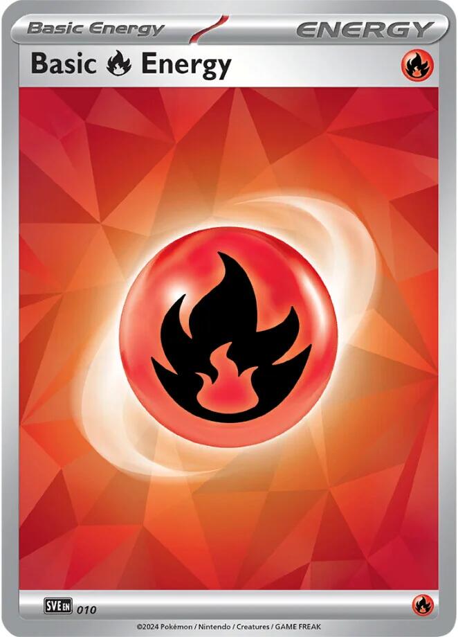 Basic Fire Energy (010)(Holo) [Scarlet & Violet: Stellar Crown] | Good Games North