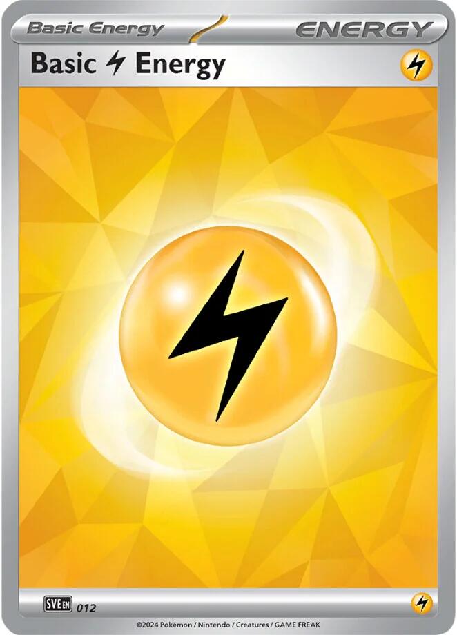 Basic Lightning Energy (012)(Holo) [Scarlet & Violet: Stellar Crown] | Good Games North