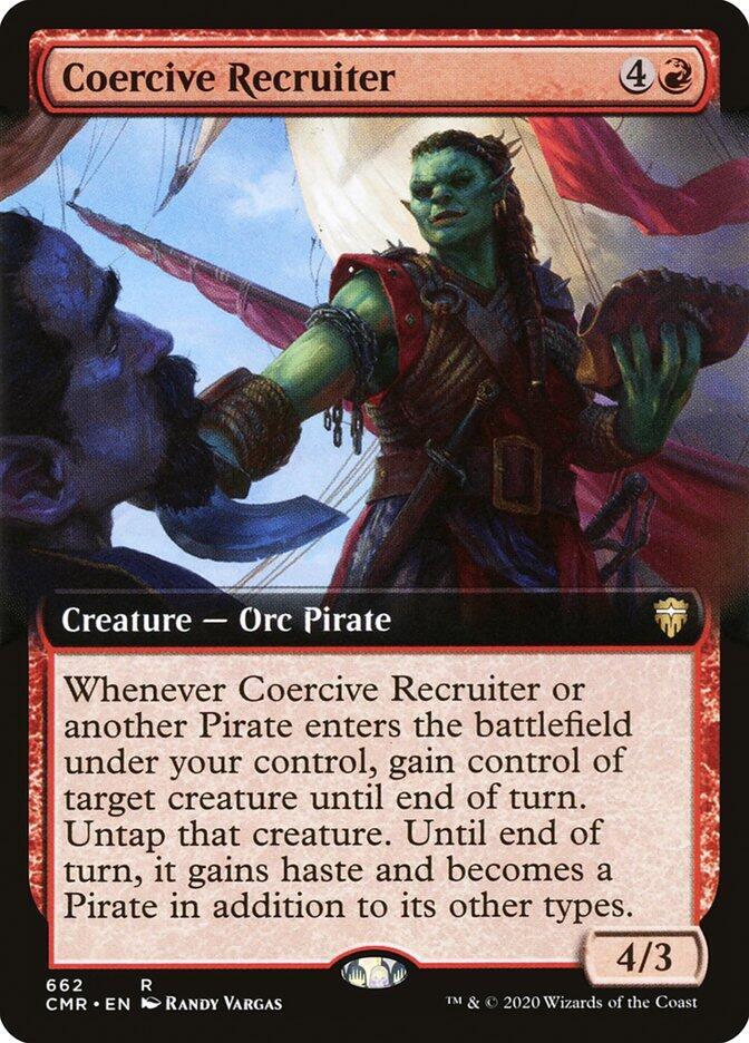 Coercive Recruiter Extended Art (Commander Legends)  - Foil | Good Games North