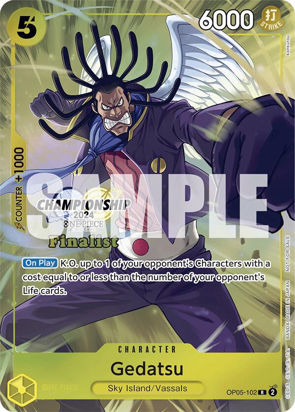 Gedatsu (Championship 2024 Finalist Card Set) [One Piece Promotion Cards] | Good Games North
