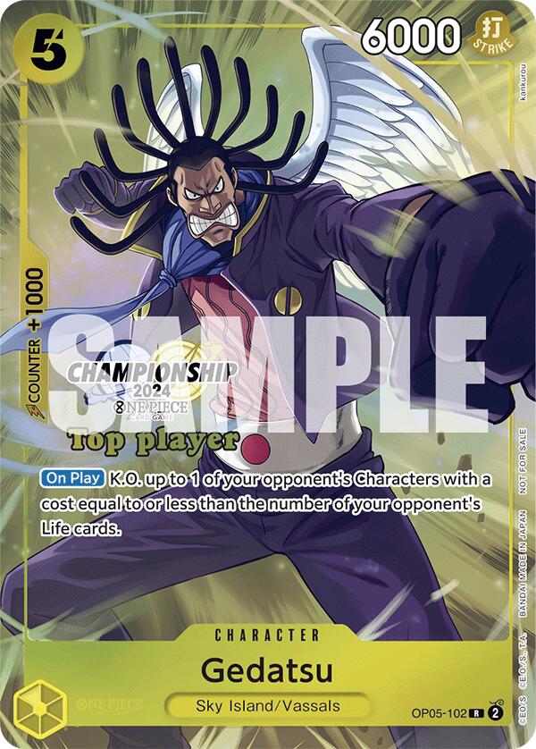 Gedatsu (Championship 2024 Top Player Pack) [One Piece Promotion Cards] | Good Games North
