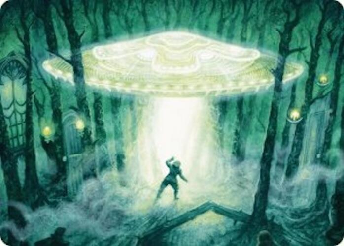 Unidentified Hovership Art Card [Duskmourn: House of Horror Art Series] | Good Games North