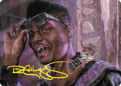 Dashing Bloodsucker Art Card (Gold-Stamped Signature) [Duskmourn: House of Horror Art Series] | Good Games North