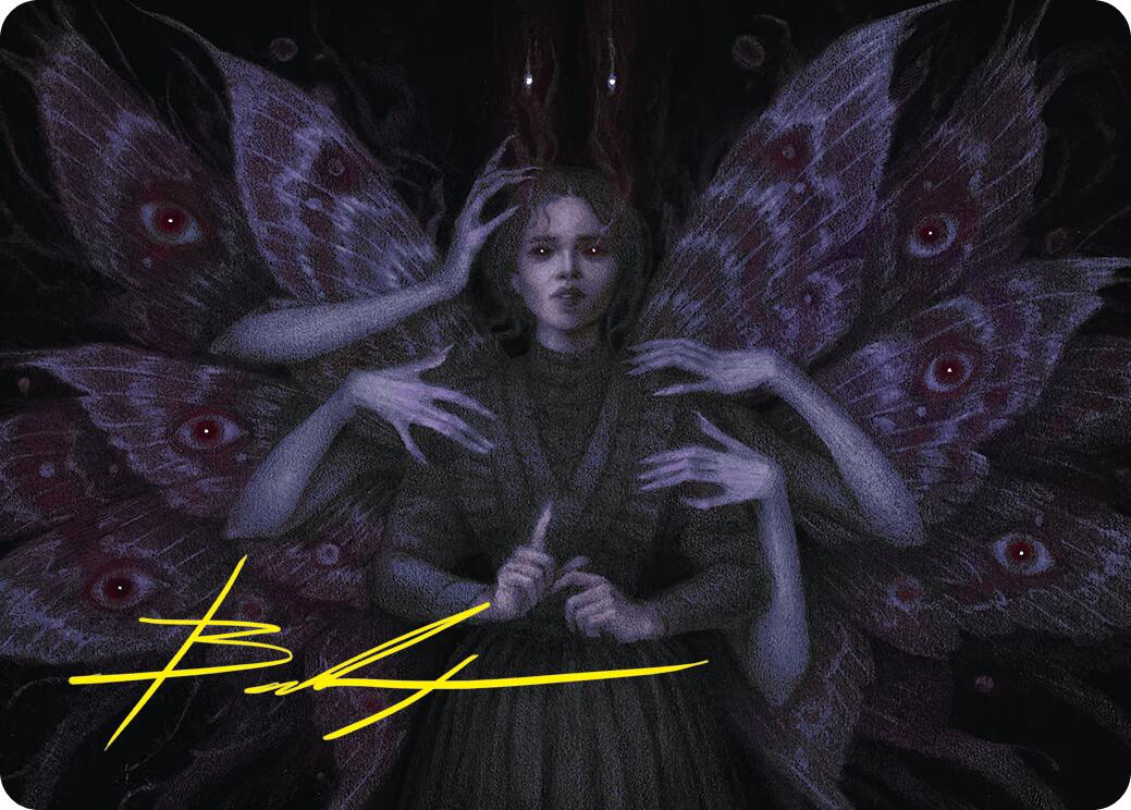 Demonic Counsel Art Card (7/54) (Gold-Stamped Signature) [Duskmourn: House of Horror Art Series] | Good Games North