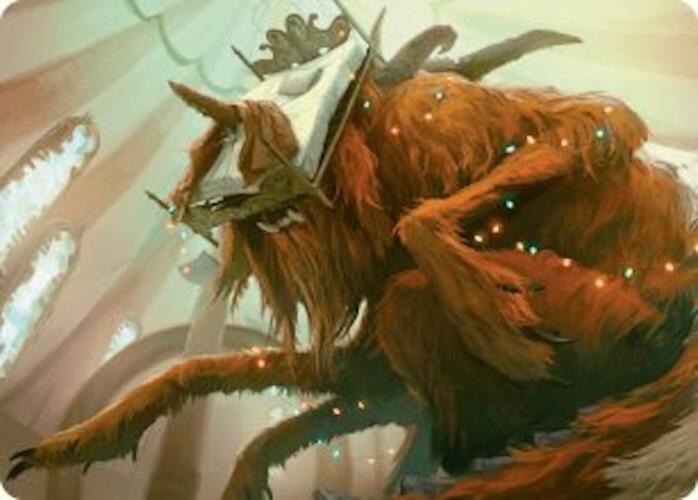 Bedhead Beastie Art Card [Duskmourn: House of Horror Art Series] | Good Games North
