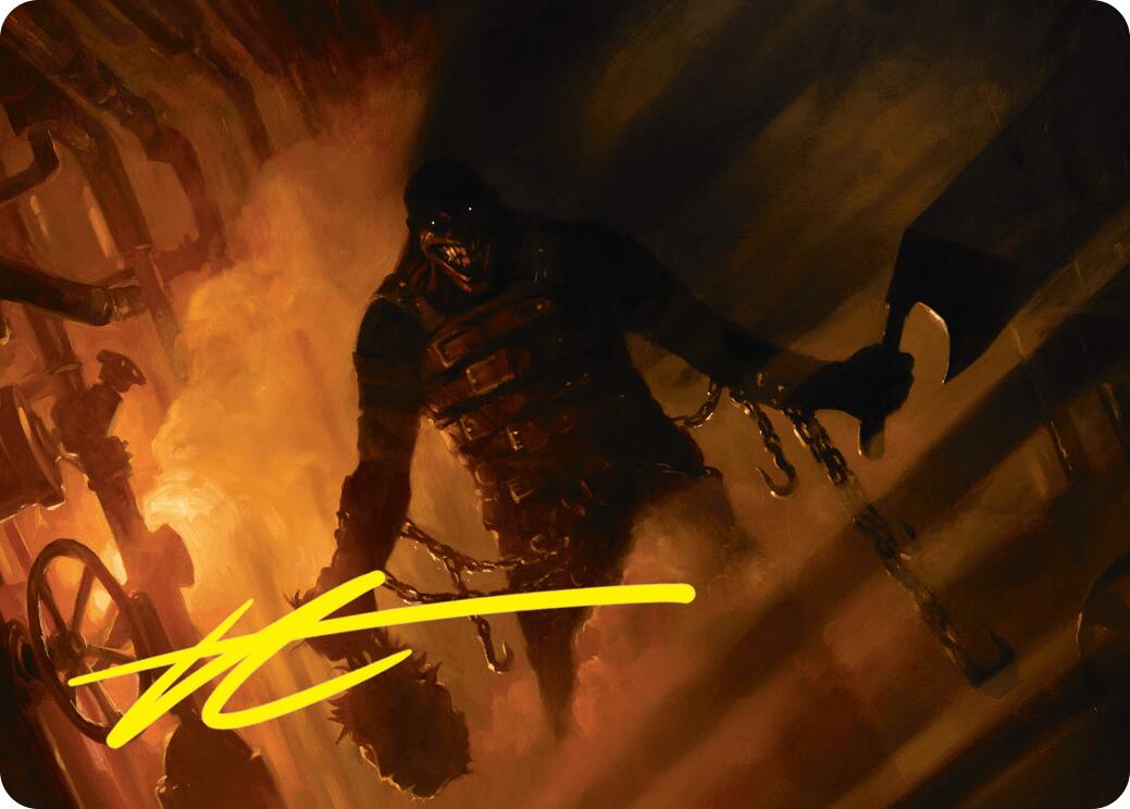 Boilerbilges Ripper Art Card (Gold-Stamped Signature) [Duskmourn: House of Horror Art Series] | Good Games North