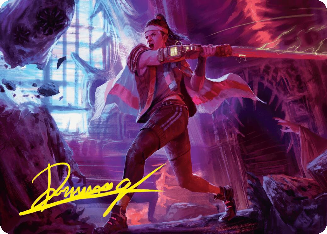 Diversion Specialist Art Card (Gold-Stamped Signature) [Duskmourn: House of Horror Art Series] | Good Games North