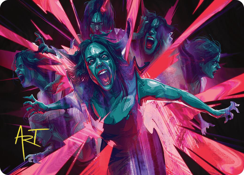 Waltz of Rage Art Card (Gold-Stamped Signature) [Duskmourn: House of Horror Art Series] | Good Games North