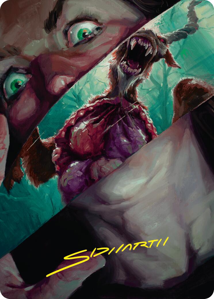 Hauntwoods Shrieker Art Card (Gold-Stamped Signature) [Duskmourn: House of Horror Art Series] | Good Games North