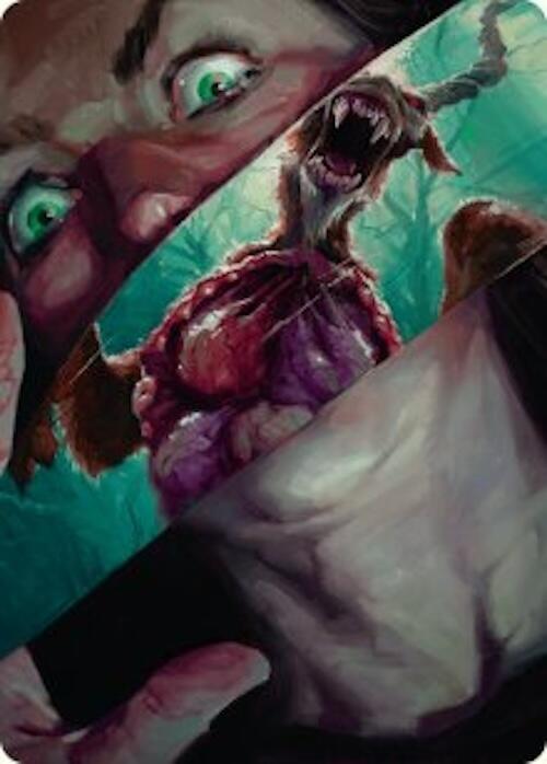 Hauntwoods Shrieker Art Card [Duskmourn: House of Horror Art Series] | Good Games North