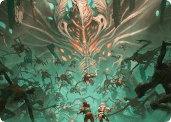 Valgavoth's Onslaught Art Card [Duskmourn: House of Horror Art Series] | Good Games North