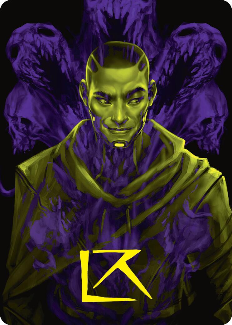 Kaito, Bane of Nightmares Art Card (Gold-Stamped Signature) [Duskmourn: House of Horror Art Series] | Good Games North