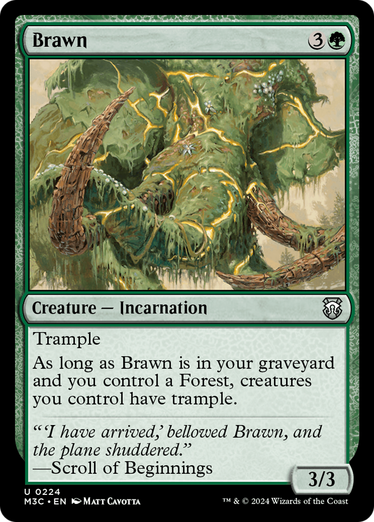Brawn (Ripple Foil) [Modern Horizons 3 Commander] | Good Games North