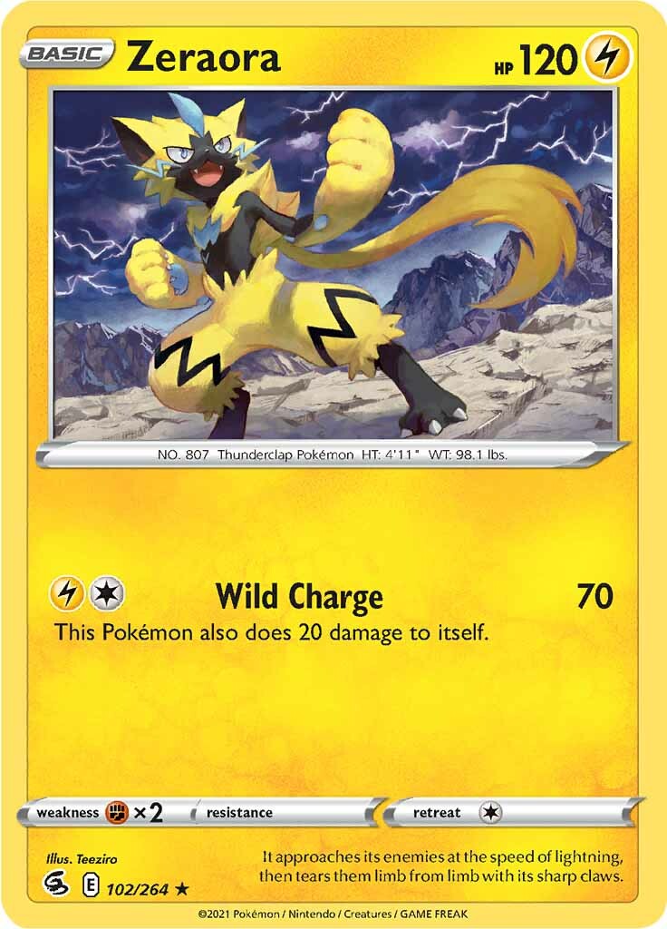 Zeraora (102/264) [Sword & Shield: Fusion Strike] | Good Games North