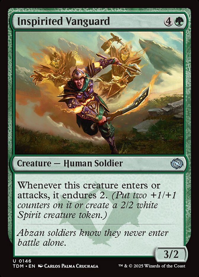 Inspirited Vanguard (Tarkir: Dragonstorm)  - Foil | Good Games North