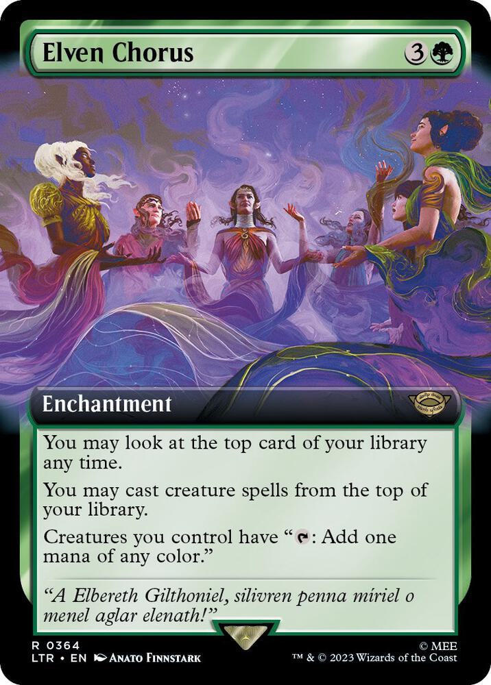 Elven Chorus Extended Art (Universes Beyond: The Lord of the Rings: Tales of Middle-earth)  | Good Games North