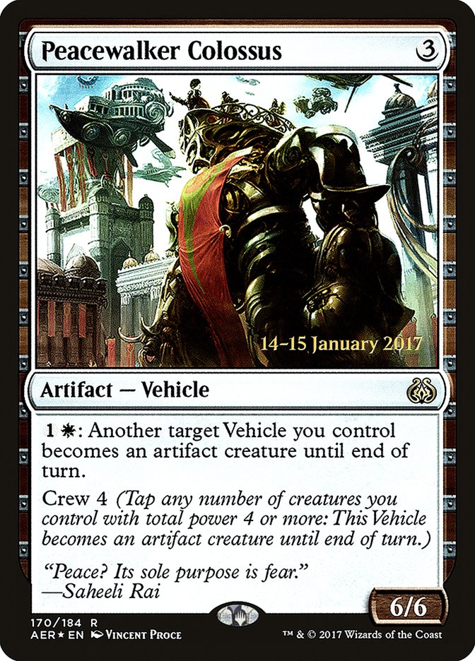 Peacewalker Colossus [Aether Revolt Prerelease Promos] | Good Games North