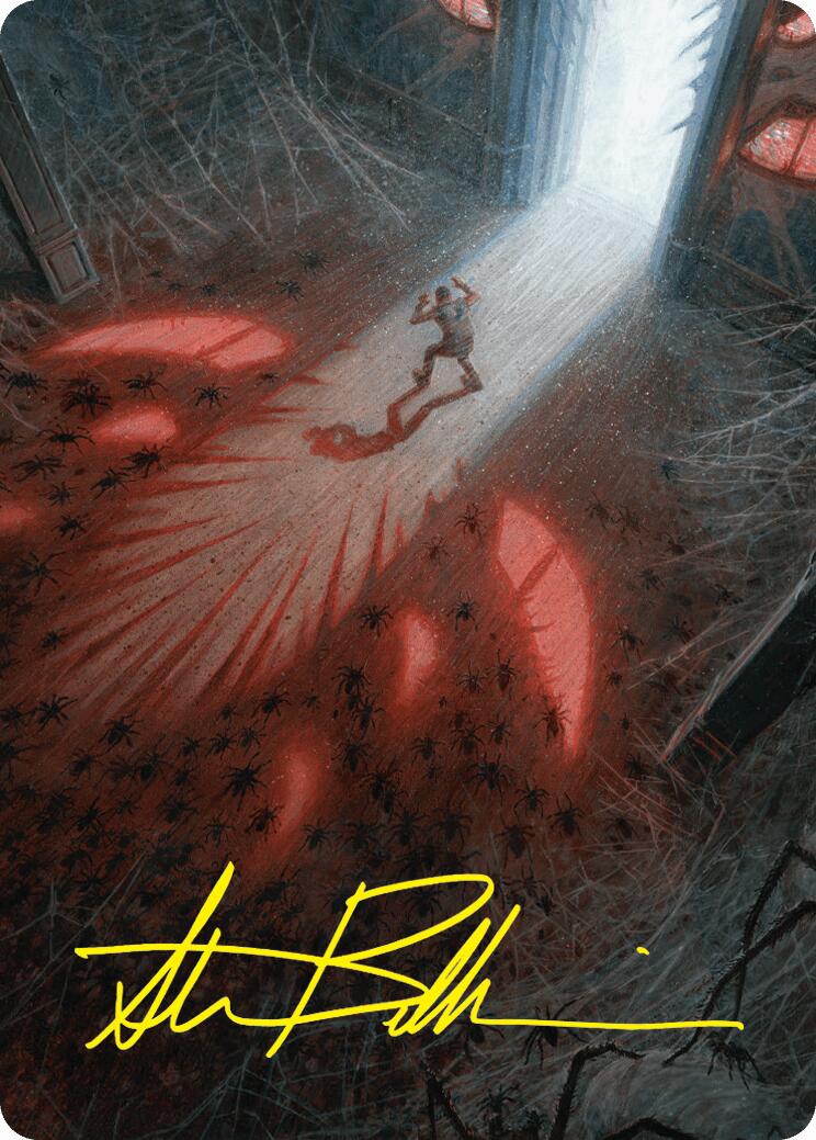 Fear My Authority Art Card (Gold-Stamped Signature) [Duskmourn: House of Horror Art Series] | Good Games North