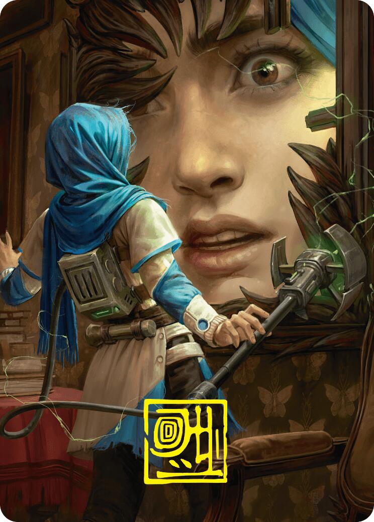 Reality Is Mine to Control Art Card (Gold-Stamped Signature) [Duskmourn: House of Horror Art Series] | Good Games North