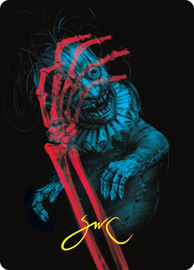 Marvin, Murderous Mimic Art Card (Gold-Stamped Signature) [Duskmourn: House of Horror Art Series] | Good Games North