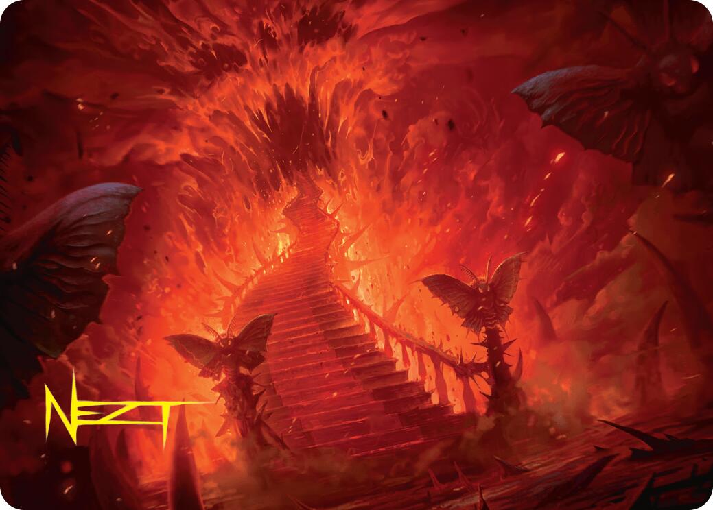 Mountain Art Card (Gold-Stamped Signature) [Duskmourn: House of Horror Art Series] | Good Games North