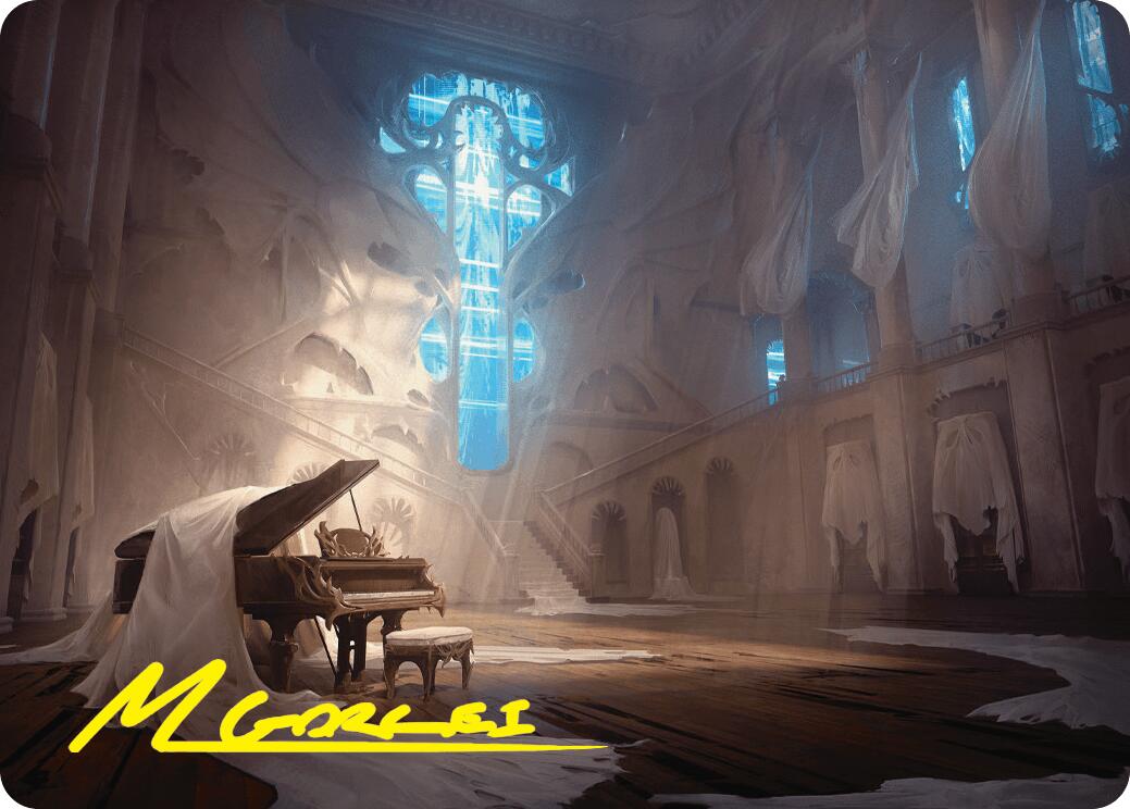 Plains Art Card (Gold-Stamped Signature) [Duskmourn: House of Horror Art Series] | Good Games North
