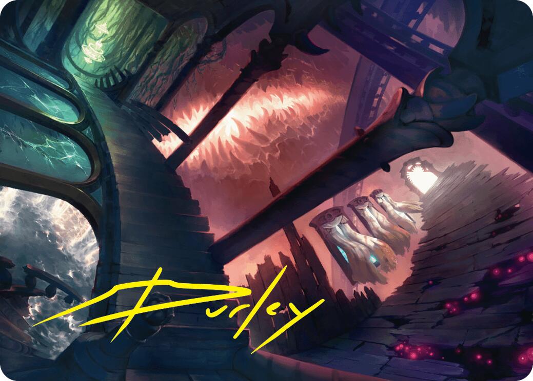 Terramorphic Expanse Art Card (Gold-Stamped Signature) [Duskmourn: House of Horror Art Series] | Good Games North