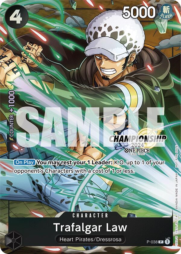 Trafalgar Law (P-038) (CS 2024 Event Pack Finalist) [One Piece Promotion Cards] | Good Games North
