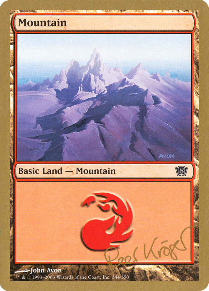 Mountain (344) (Peer Kroger) [World Championship Decks 2003] | Good Games North