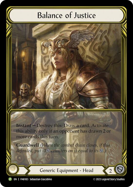 Balance of Justice [FAB183] (Promo)  Cold Foil | Good Games North
