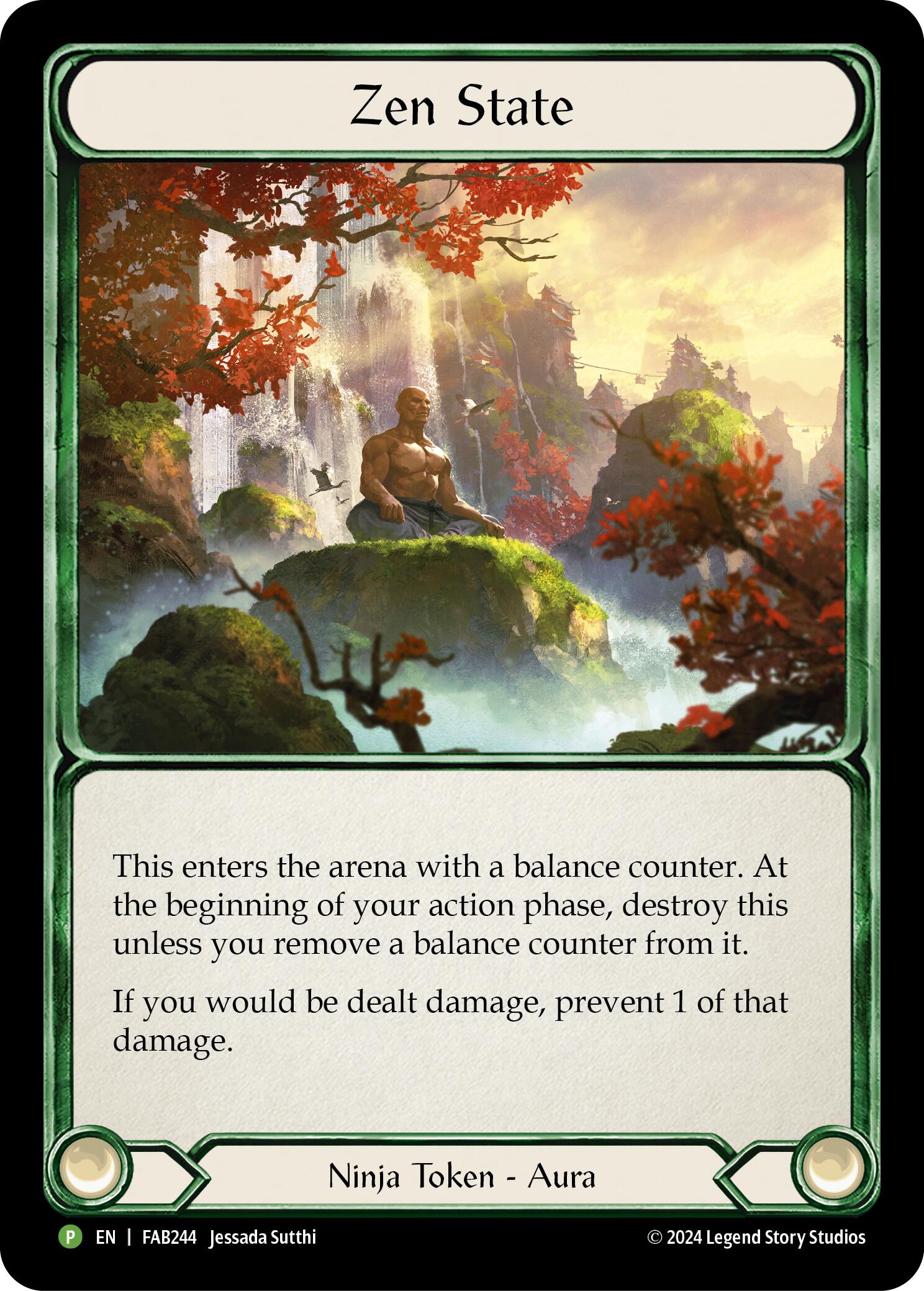 Zen State (Cold Foil) [FAB244] (Promo)  Rainbow Foil | Good Games North