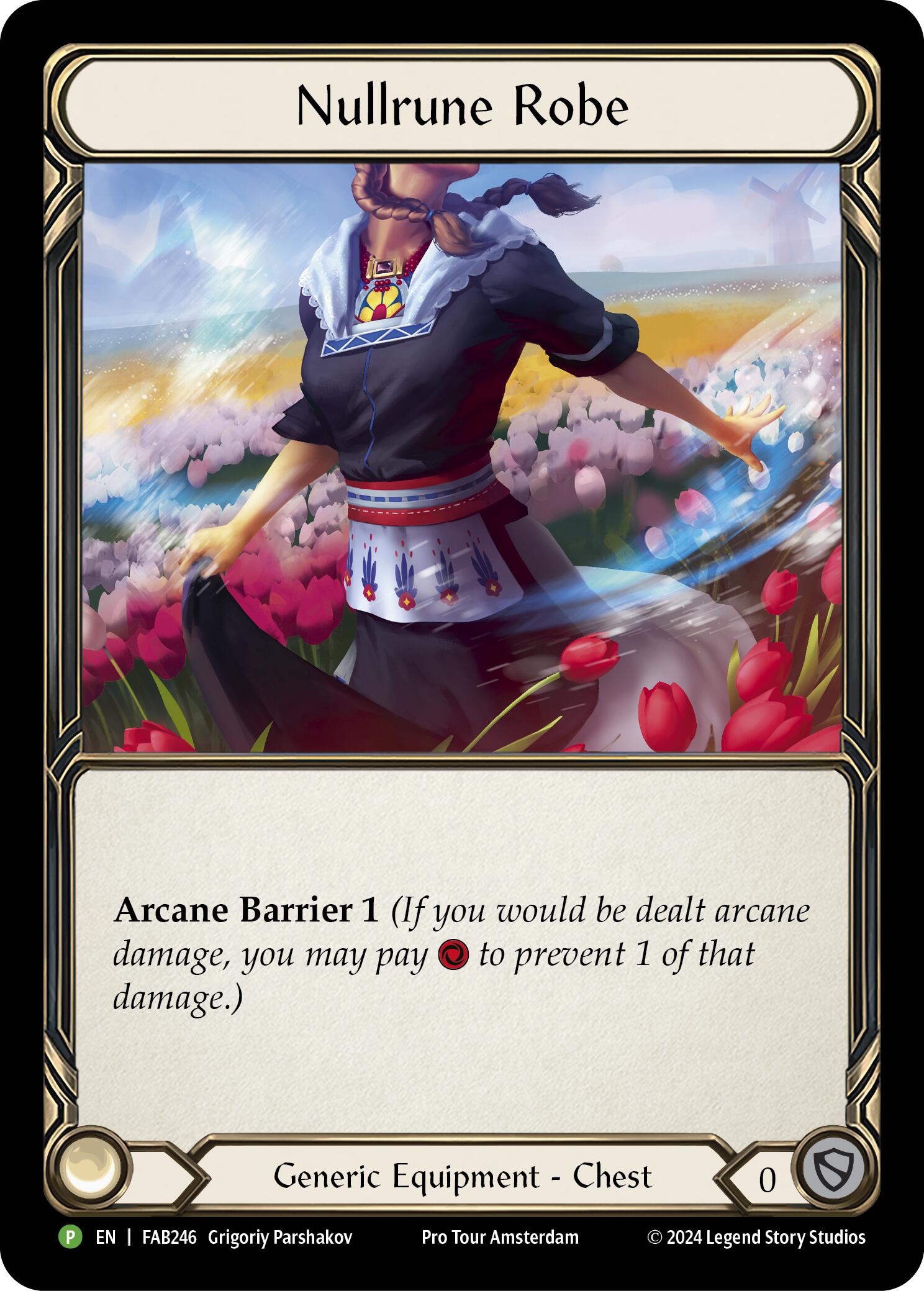 Nullrune Robe (Cold Foil) [FAB246] (Promo)  Rainbow Foil | Good Games North