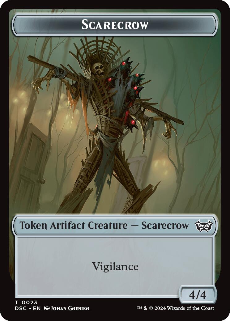 Devil // Scarecrow Double-Sided Token [Duskmourn: House of Horror Commander Tokens] | Good Games North