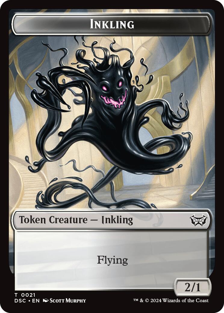 Inkling // Scarecrow Double-Sided Token [Duskmourn: House of Horror Commander Tokens] | Good Games North